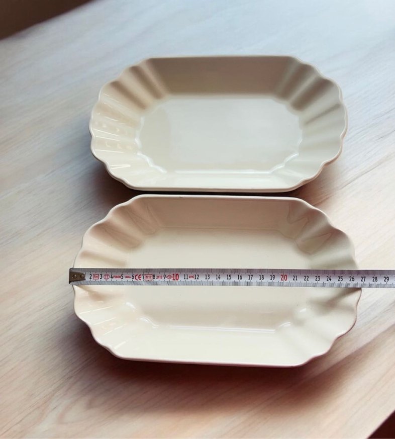 Krem -3 adet Dekoratif Servis Tabağı Seti - Görsel 5