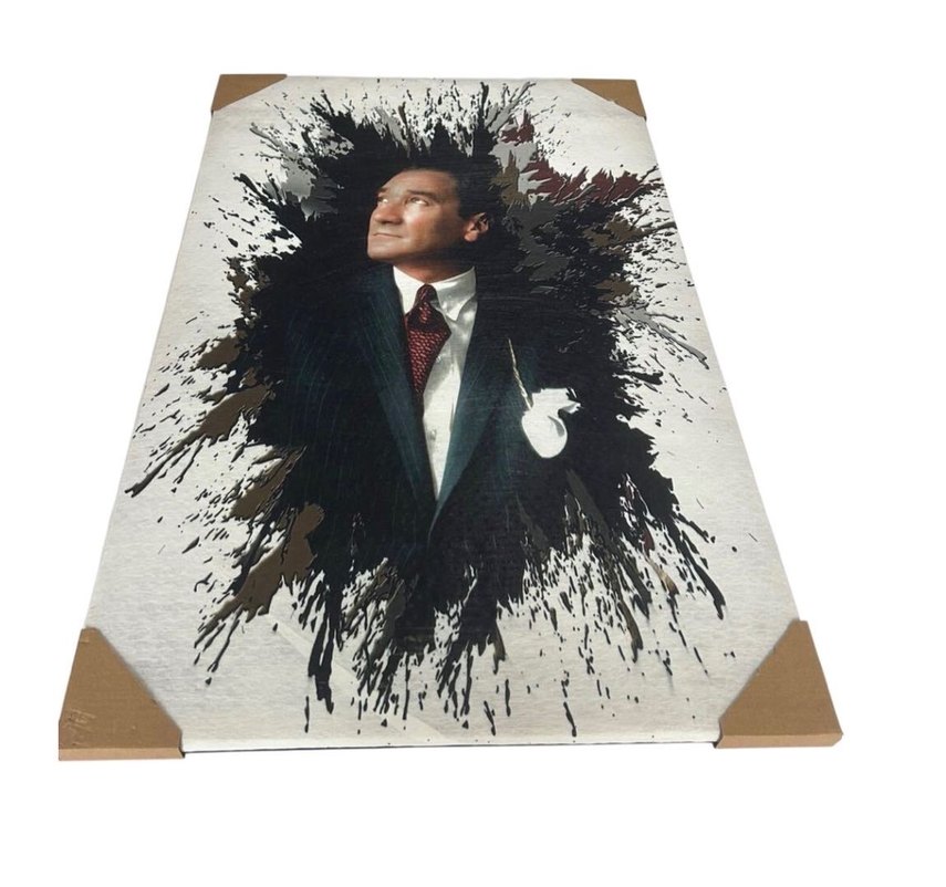 Atatürk Resimli Çerçevesiz Tablo - Görsel 4