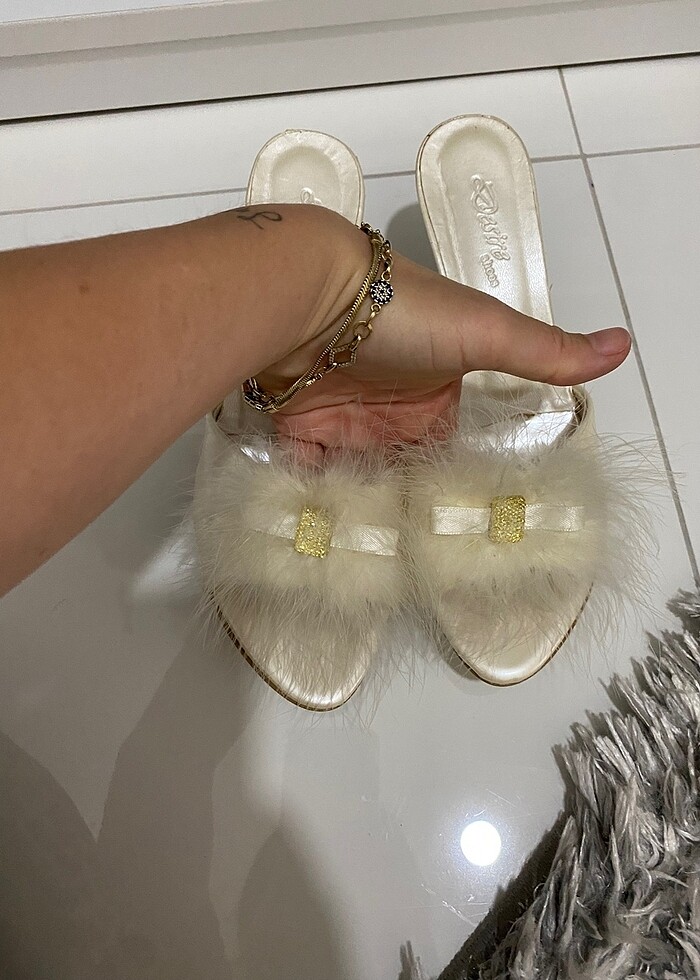 Tüylü terlik - Görsel 5