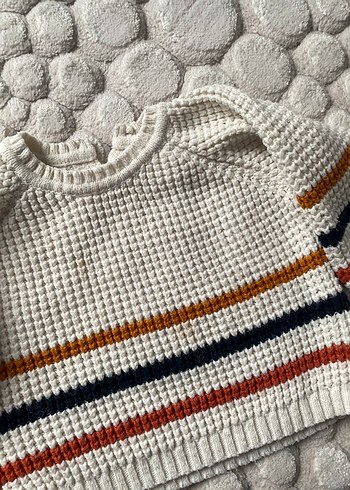 Çizgili Bohem Erkek Çocuk Kazak - Görsel 5