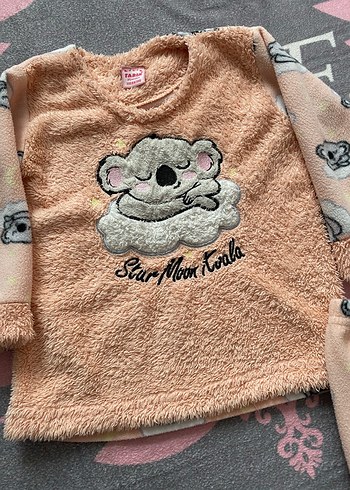 Peluş Detaylı Kız pijama Takımı - Görsel 6