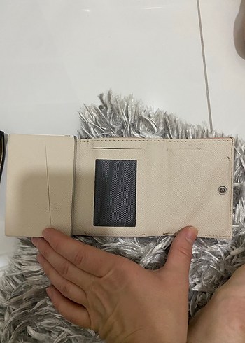 Otomatik kartlı Pembe Deri Kadın Cüzdanı - Görsel 3