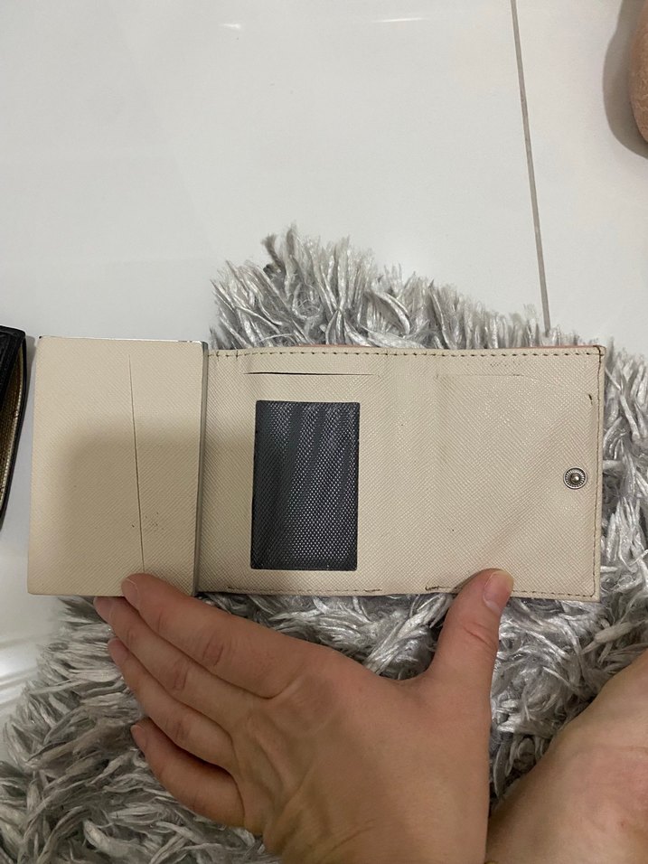 Otomatik kartlı Pembe Deri Kadın Cüzdanı - Görsel 3