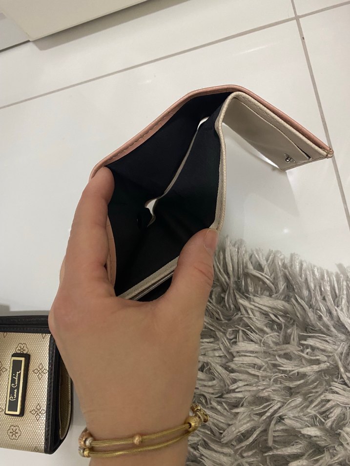 Otomatik kartlı Pembe Deri Kadın Cüzdanı - Görsel 5