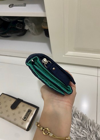 Tokalı Lacivert Kadın Cüzdanı - Görsel 2