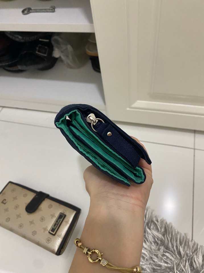 Tokalı Lacivert Kadın Cüzdanı - Görsel 2