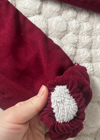 Bordo Nakışlı Bohem Kız Pantolonu - Görsel 3