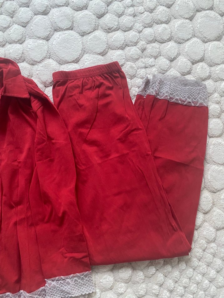 Kırmızı Bohem Kadın Pijama Takımı - Görsel 3