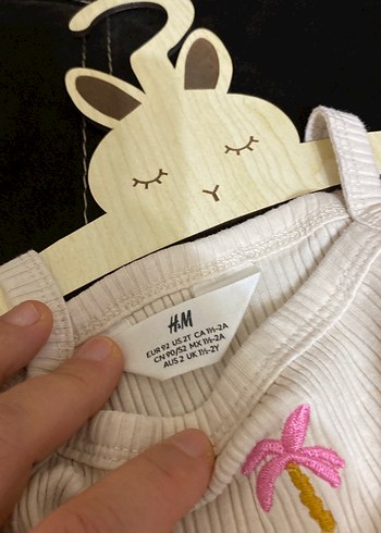 Nakışlı Beyaz Kız Çocuk Askılı Atlet - Görsel 3