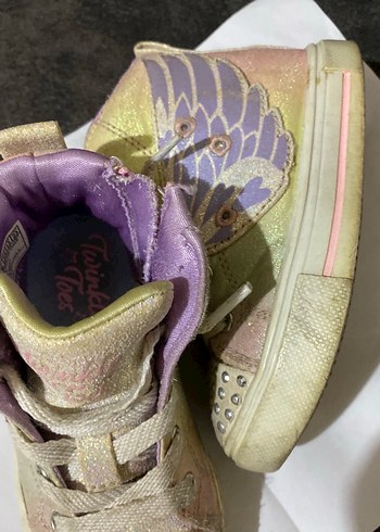 Kız Çocuk Pudra Pembe Bağcıklı Spor Ayakkabı - Görsel 2