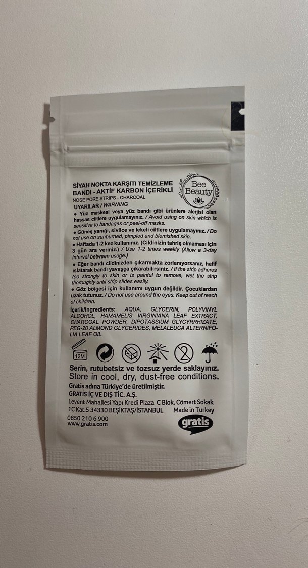 Bee Beauty Aktif Karbon Siyah Nokta Bandı - Görsel 2