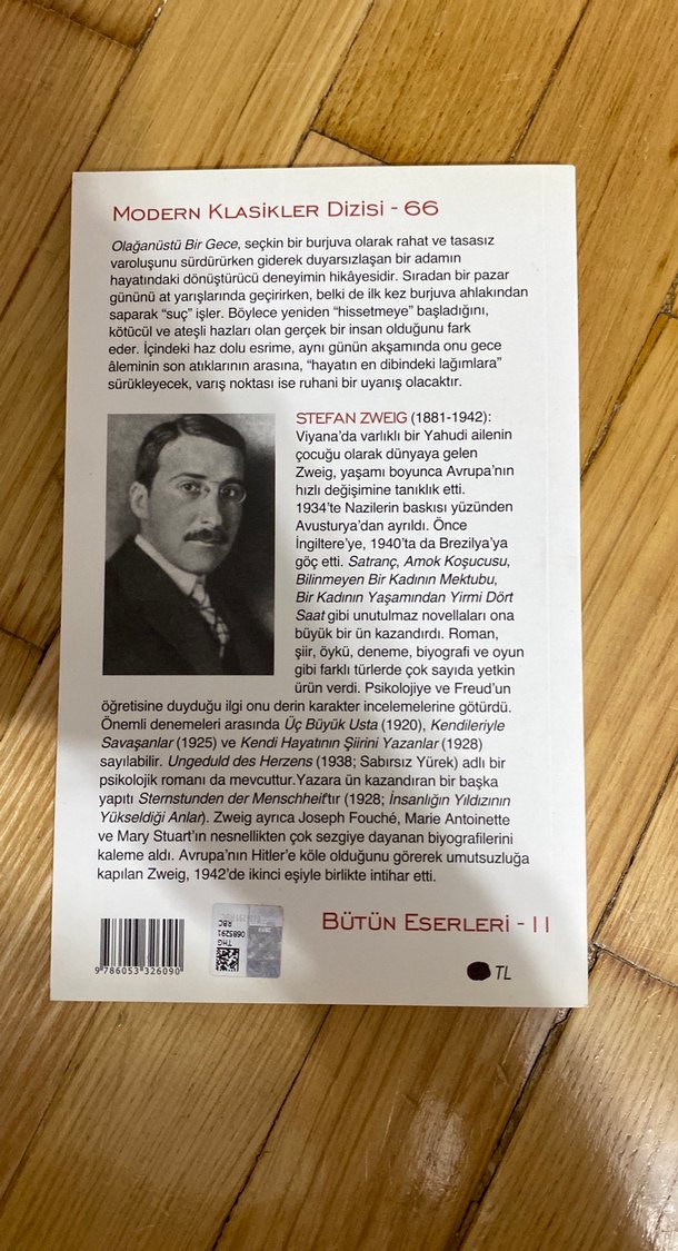 Stefan Zweig - Olağanüstü Bir Gece - Görsel 2