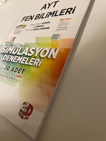 3D Yayınları AYT Fen Bilimleri Denemeleri
