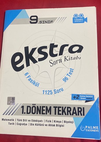 9. Sınıf Ekstra Soru Kitabı 1. Dönem Tekrar