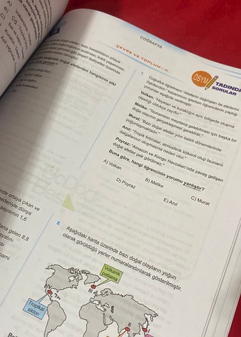 Beden Renk 1 Ayda TYT Sosyal Soru Bankası 345 Yayınları
