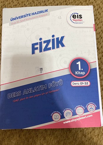 EİS Yayınları Fizik 1. Kitap Ders Anlatım Kitabı