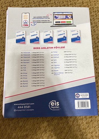 EİS Yayınları Kimya Ders Anlatım Föyü 1. Kitap