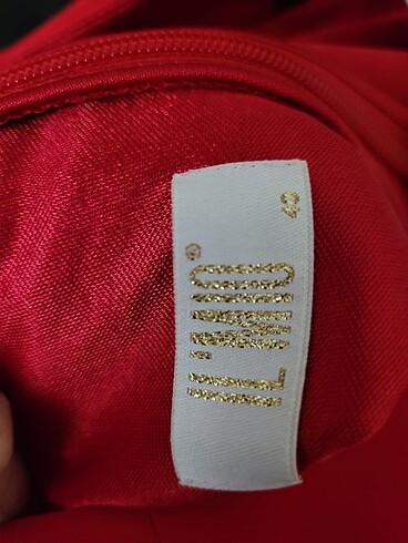 40 Beden Kırmızı Kına gecesi elbisesi