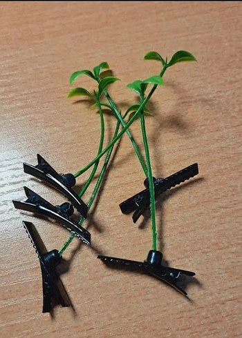 2'li çocuklar için Yeşil Yapraklı Saç Tokası