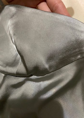 Zara Saten elbise - Görsel 7