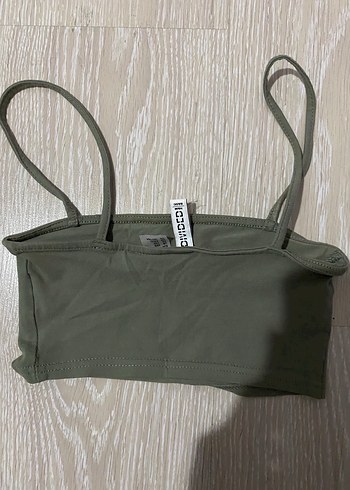 Minimalist Haki Mini üst - Görsel 2