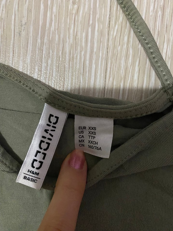 Minimalist Haki Mini üst - Görsel 3