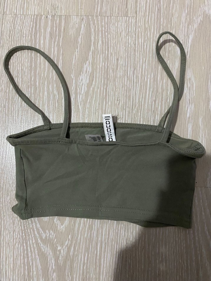 Minimalist Haki Mini üst - Görsel 2