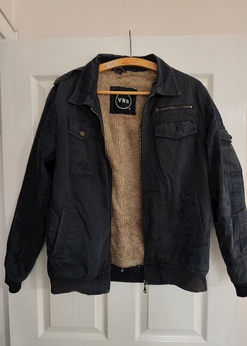 Düğmeli Siyah Denim Erkek Ceket - Görsel 2