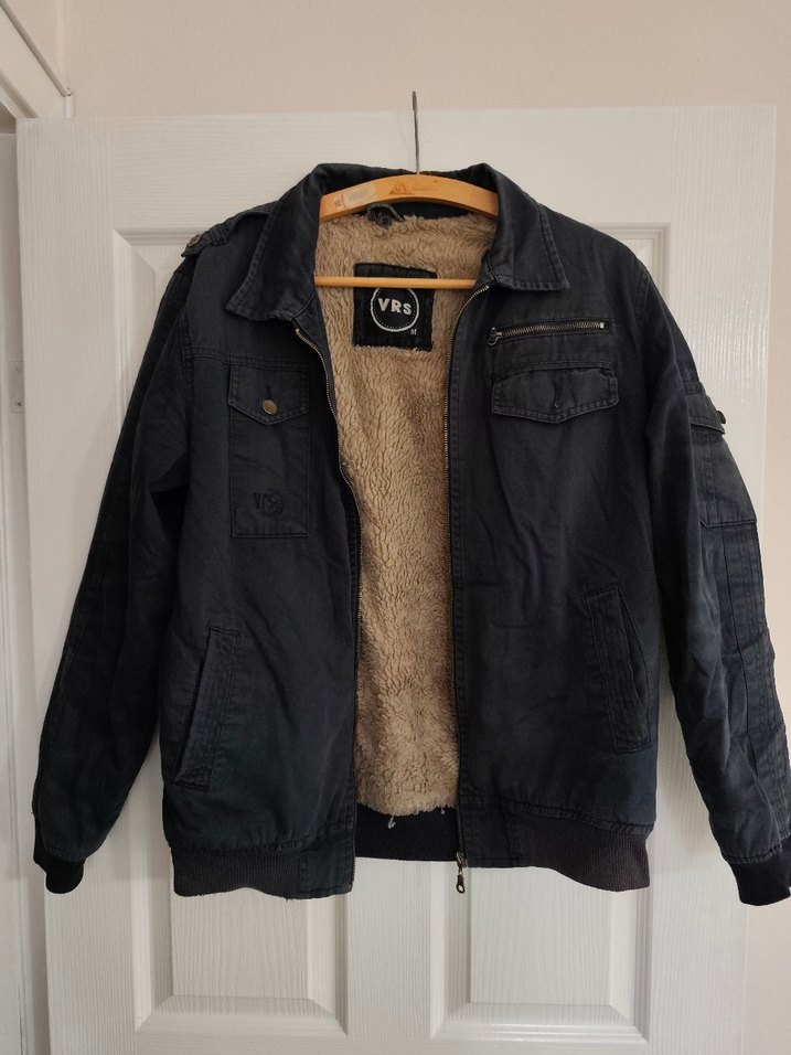 Düğmeli Siyah Denim Erkek Ceket - Görsel 2