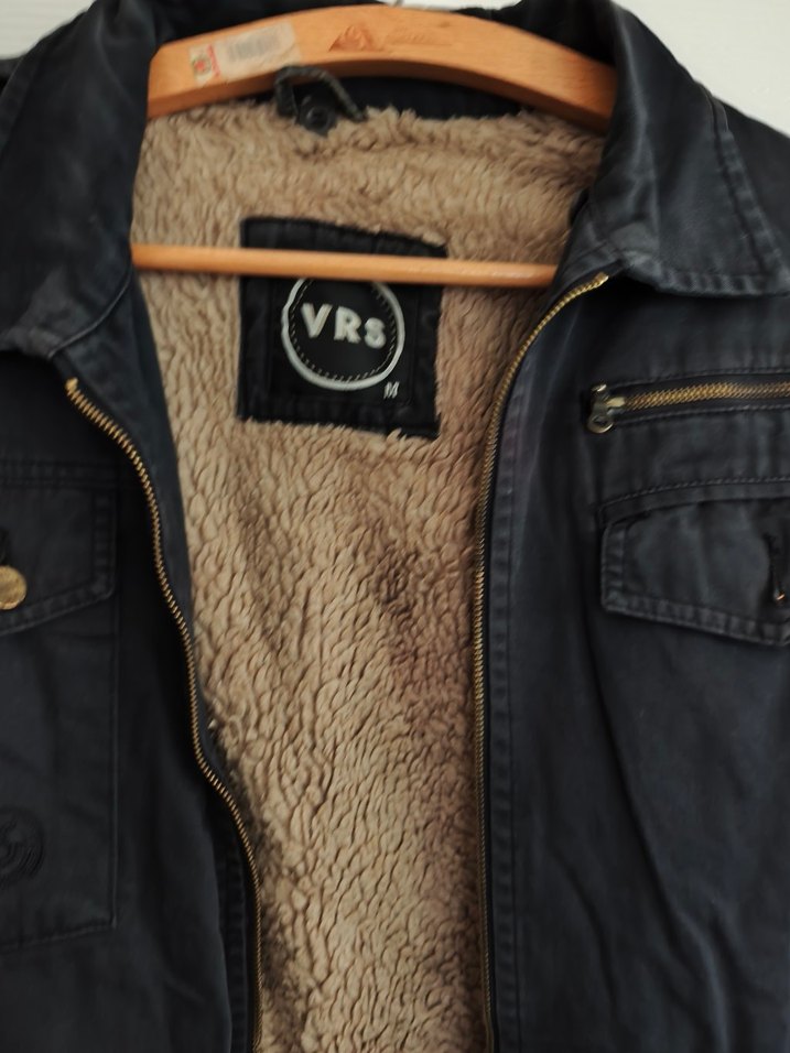 Düğmeli Siyah Denim Erkek Ceket - Görsel 3