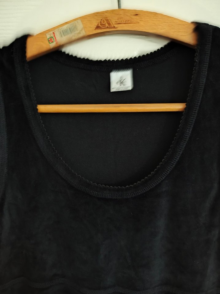 Siyah Süet Kolsuz Midi Elbise - Görsel 3