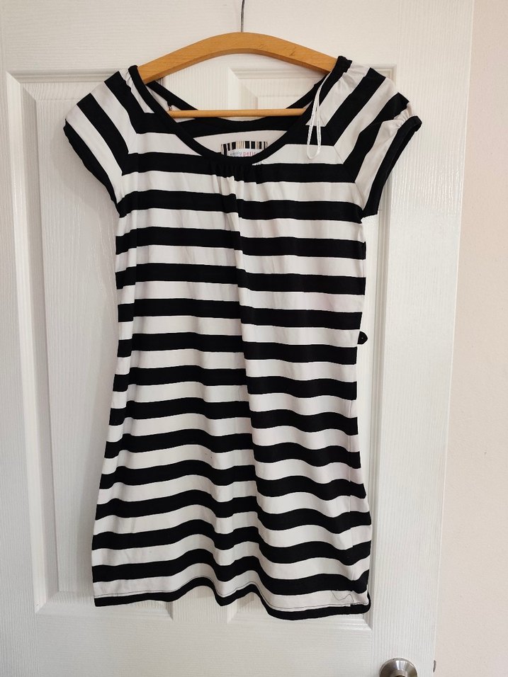 Çizgili elbise gecelik - Görsel 2