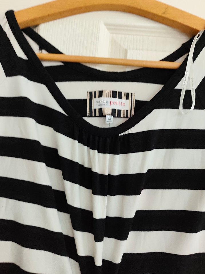 Çizgili elbise gecelik - Görsel 3