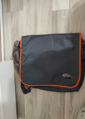 Gri  Omuz Çantası Velcro Kapamalı - Görsel 2