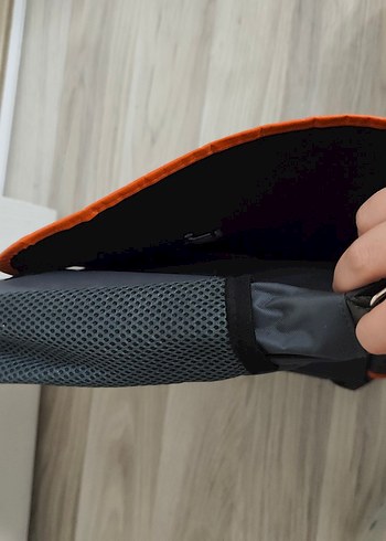 Gri  Omuz Çantası Velcro Kapamalı - Görsel 4