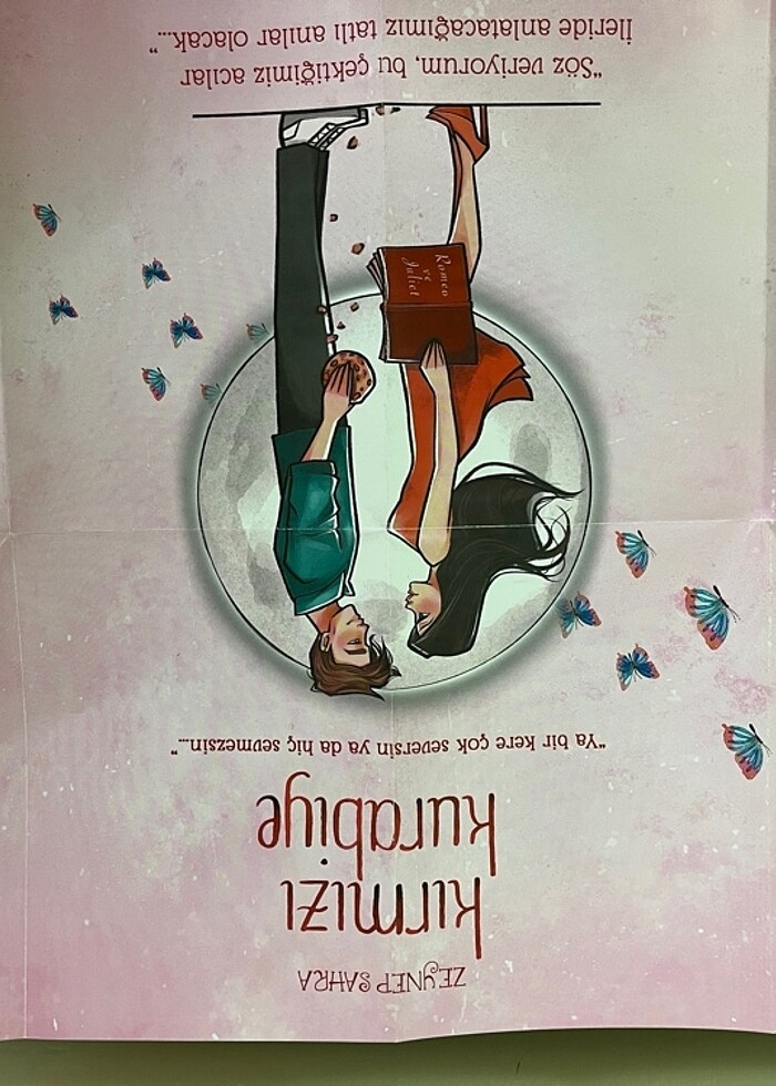 Kırmızı kurabiye hasarsız ayraçlı posterli - Görsel 4