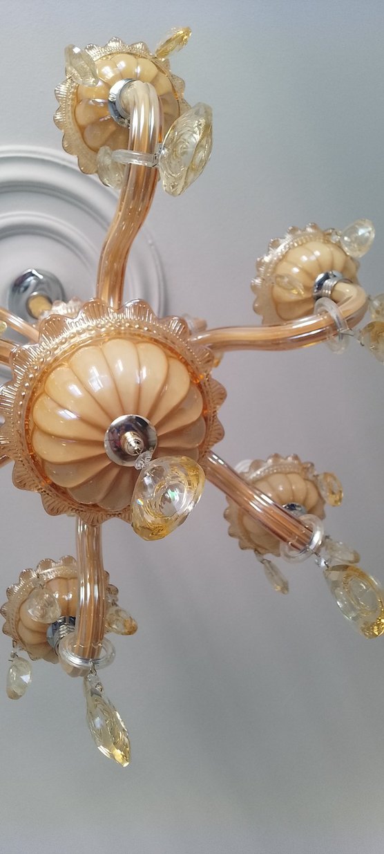 Bej Kristal Detaylı Avize - Görsel 3