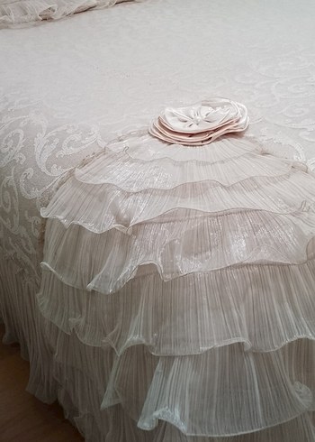 Pudra pembe Yatak Örtüsü - Görsel 2