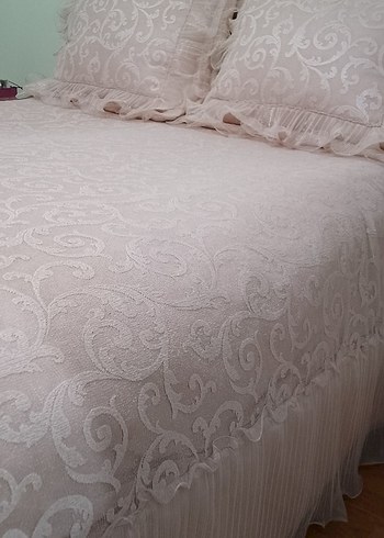 Pudra pembe Yatak Örtüsü - Görsel 4