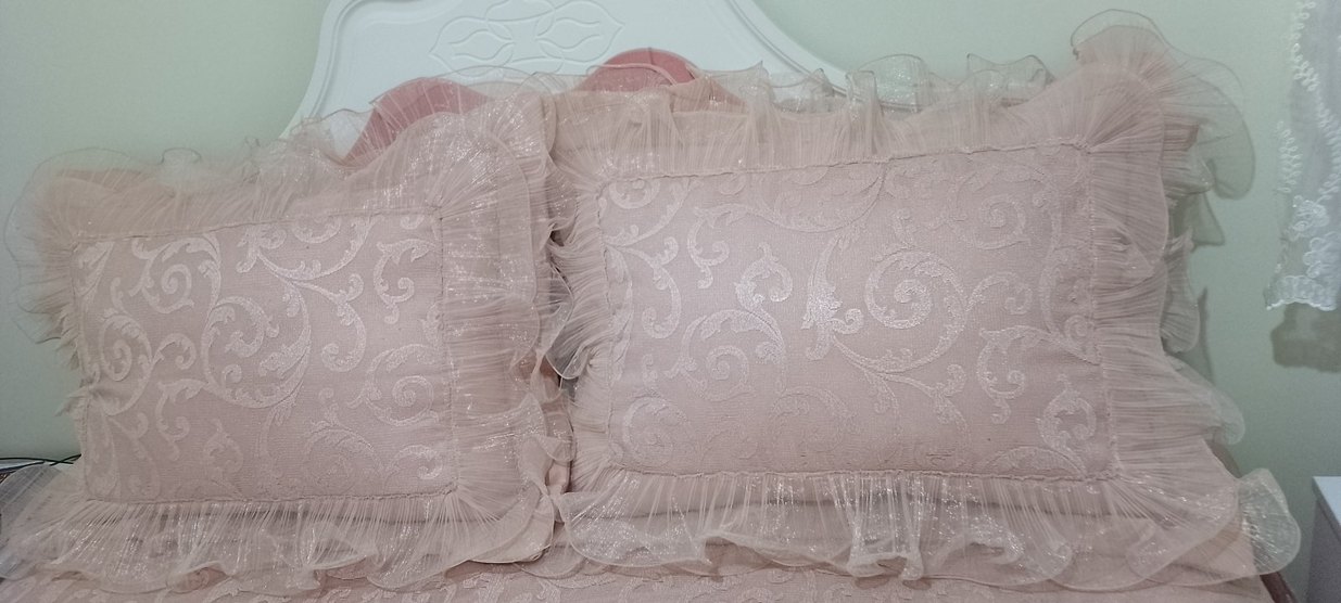 Pudra pembe Yatak Örtüsü - Görsel 5
