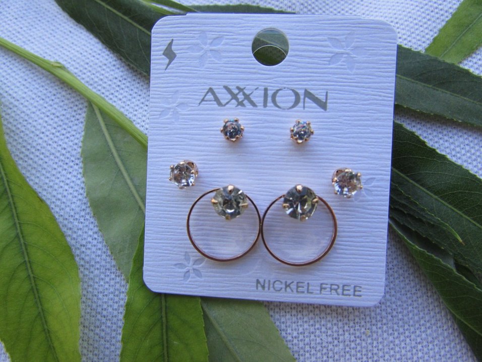 Gold ve Silver Çelik Çoklu Küpe - Görsel 2