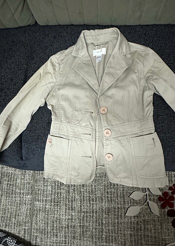 Düğmeli Bej Midi Kadın Ceket - Görsel 2