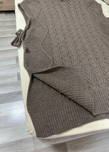 Kahverengi Triko Kadın Süveter - Görsel 5