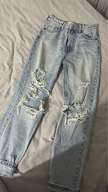 Zara Yırtmaçlı Jean