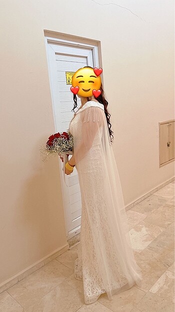 m Beden Beyaz Nikah ve Düğün Elbisesi