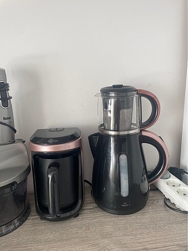 Kahve makinesi çaycı set