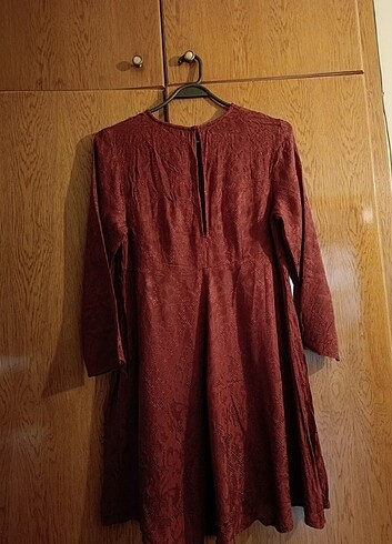 xs Beden Bordo elbise