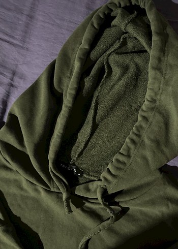 Trendyol & Milla Kadın Haki Kapüşonlu Sweatshirt