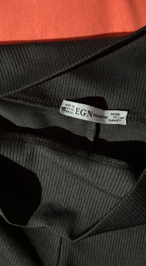 Siyah Hamile Midi Şort - Görsel 2