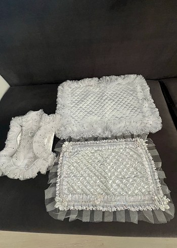 Boncuklu peçetelik, tepsi örtüsü